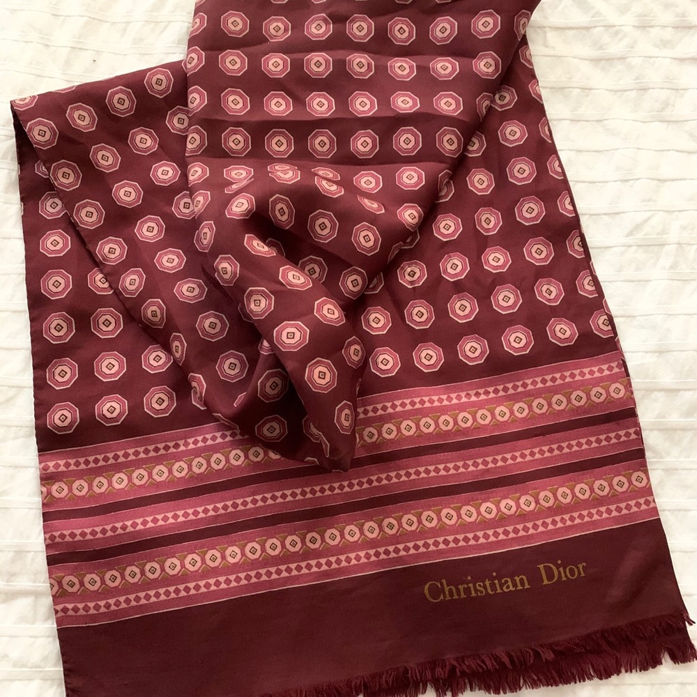 Christian Dior vintage silk  scarf